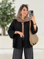 مانتو پشت پیله یاسمن کد 8017 - تصویر 4