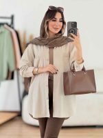 مانتو پشت دکمه سوگند کد 7939 - تصویر 10