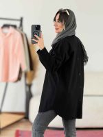 مانتو پشت دکمه سوگند کد 7939 - تصویر 13