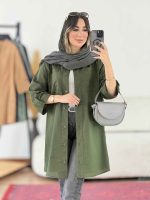 مانتو آستین پاگن جیب دوبل کد 7958