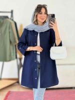 مانتو آستین پاگن جیب دوبل کد 7958 - تصویر 2
