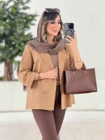 مانتو کتی لینن چهاردکمه کد 7975 - تصویر 19