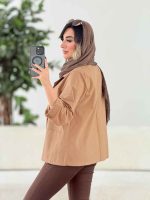 مانتو کتی لینن چهاردکمه کد 7975 - تصویر 14