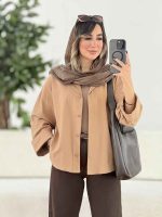 شومیز لینن پشت پیله هیوا کد 7973 - تصویر 9