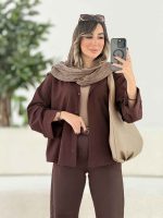 شومیز لینن پشت پیله هیوا کد 7973