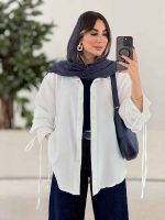 مانتو آستین بند نیکی کد7977 - تصویر 3