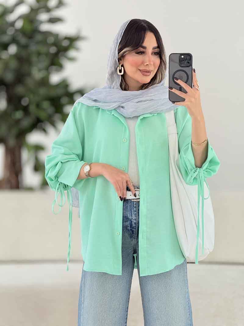 مانتو آستین بند نیکی کد7977 مانتو آستین بند نیکی کد7977