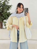 مانتو آستین بند نیکی کد7977 - تصویر 7
