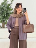 مانتو آستین پاکتی سلین کد 7965 - تصویر 7