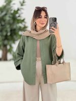 مانتو آستین پاکتی سلین کد 7965 - تصویر 14