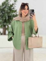 مانتو آستین پاکتی سلین کد 7965 - تصویر 13