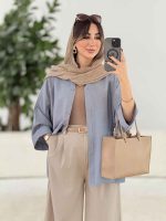 مانتو آستین پاکتی سلین کد 7965 - تصویر 21