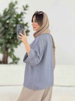 مانتو آستین پاکتی سلین کد 7965 - تصویر 23