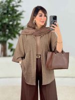 مانتو تک جیب گندم کد 7981 - تصویر 11