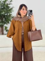 مانتو تک جیب گندم کد 7981 - تصویر 10