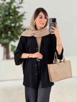 مانتو تک جیب گندم کد 7981 - تصویر 8
