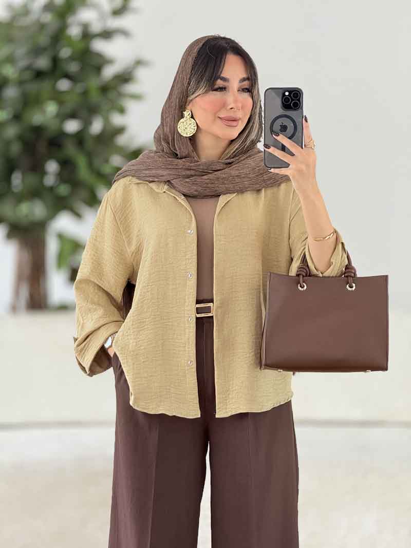 مانتو آستین پاگن آناهید کد 7978 مانتو آستین پاگن آناهید کد 7978