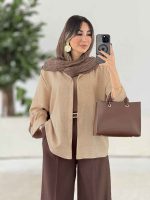 مانتو آستین پاگن آناهید کد 7978 - تصویر 7