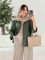 مانتو آستین پاگن آناهید کد 7978 - تصویر 12