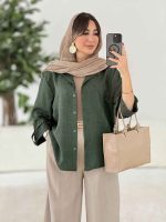 مانتو آستین پاگن آناهید کد 7978 - تصویر 5