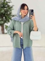 مانتو آستین پاگن آناهید کد 7978 - تصویر 3
