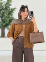 مانتو آستین پاگن یاس کد 7979 - تصویر 10