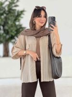 مانتو آستین پاگن آنجلا کد 7962 - تصویر 8