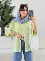 مانتو آستین پاگن آنجلا کد 7962 - تصویر 4