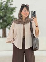 مانتو پانچ نیوشا کد 7982 - تصویر 9