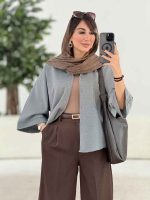 مانتو پانچ نیوشا کد 7982 - تصویر 4