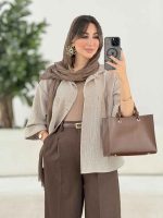 مانتو آستین پاکتی آنوشا کد 7994 - تصویر 12