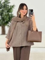 مانتو آستین پاکتی آنوشا کد 7994 - تصویر 4