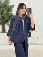 مانتو آستین پاکتی آنوشا کد 7994 - تصویر 14