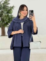 مانتو آستین پاکتی آنوشا کد 7994 - تصویر 3