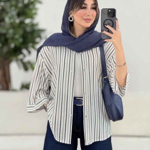 مانتو راه راه بهار کد 7987