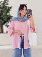 مانتو پشت پیله آینور کد 7988