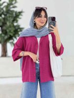 مانتو پشت پیله آینور کد 7988 - تصویر 12