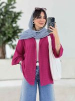 مانتو پشت پیله آینور کد 7988 - تصویر 8