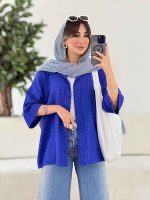 مانتو پشت پیله آینور کد 7988 - تصویر 5