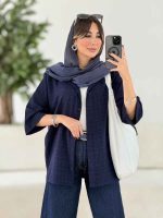 مانتو پشت پیله آینور کد 7988 - تصویر 3