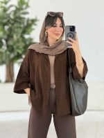 مانتو پشت پیله آینور کد 7988 - تصویر 2