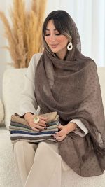 شال طرح گل کد 7941 - تصویر 8