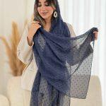 شال طرح گل کد 7941