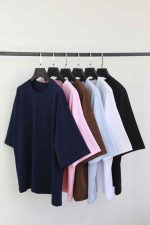 تیشرت باکسی ساده کد 7950 - تصویر 10