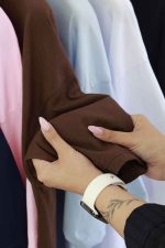 تیشرت باکسی ساده کد 7950 - تصویر 11