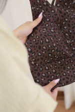 نیم تنه کاپ دار طرح پلنگی کد 7966 - تصویر 6