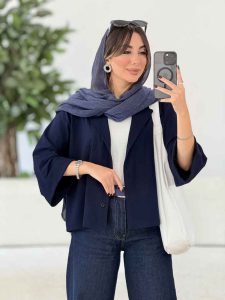 شومیز پانچ آستین پاکتی کد 8059 - تصویر 18