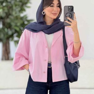 شومیز پانچ آستین پاکتی کد 8059