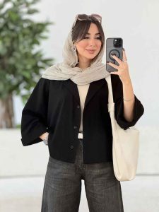 شومیز پانچ آستین پاکتی کد 8059 - تصویر 10