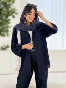 مانتو پشت دکمه آرینا کد 8061 - تصویر 10